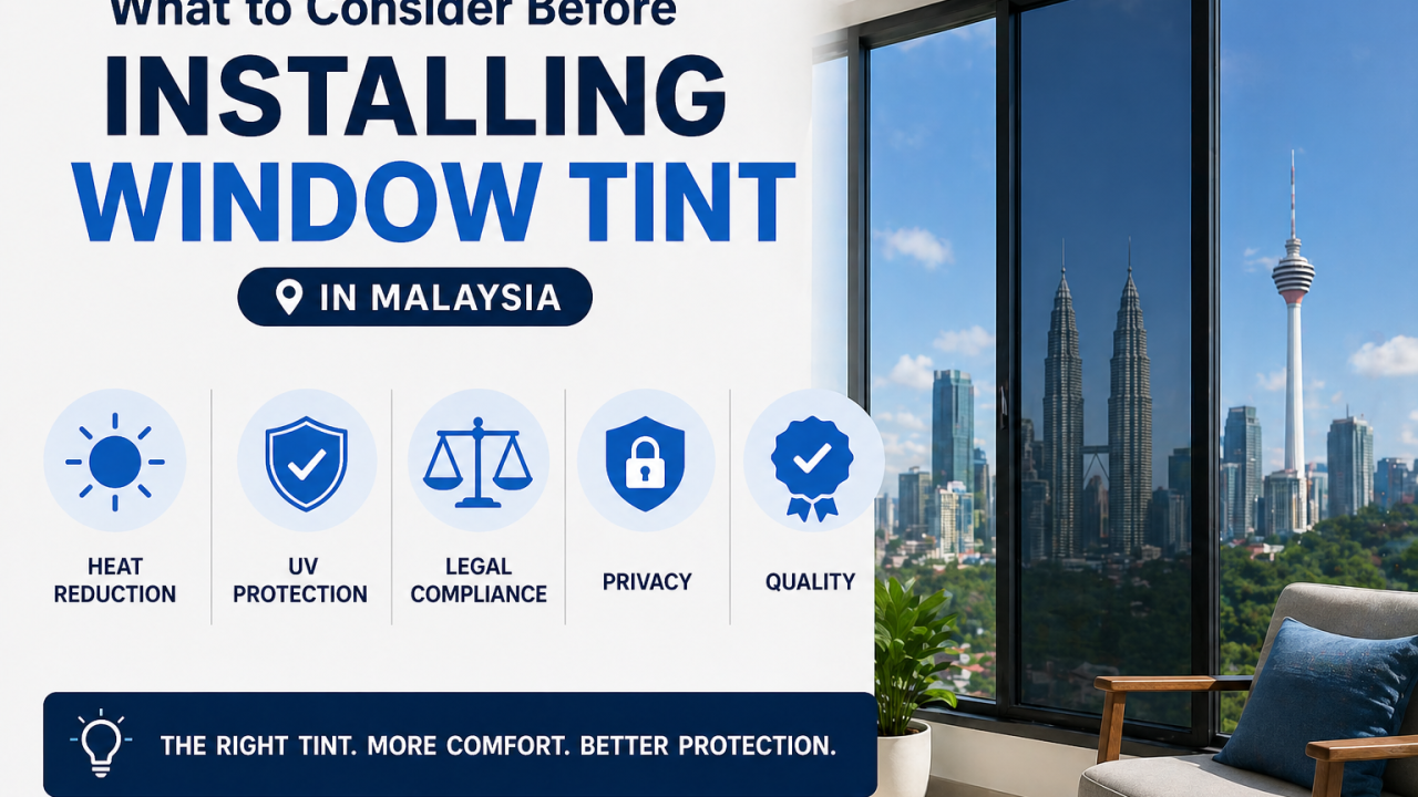 What to Consider Before Installing Office Window Tint in Malaysia